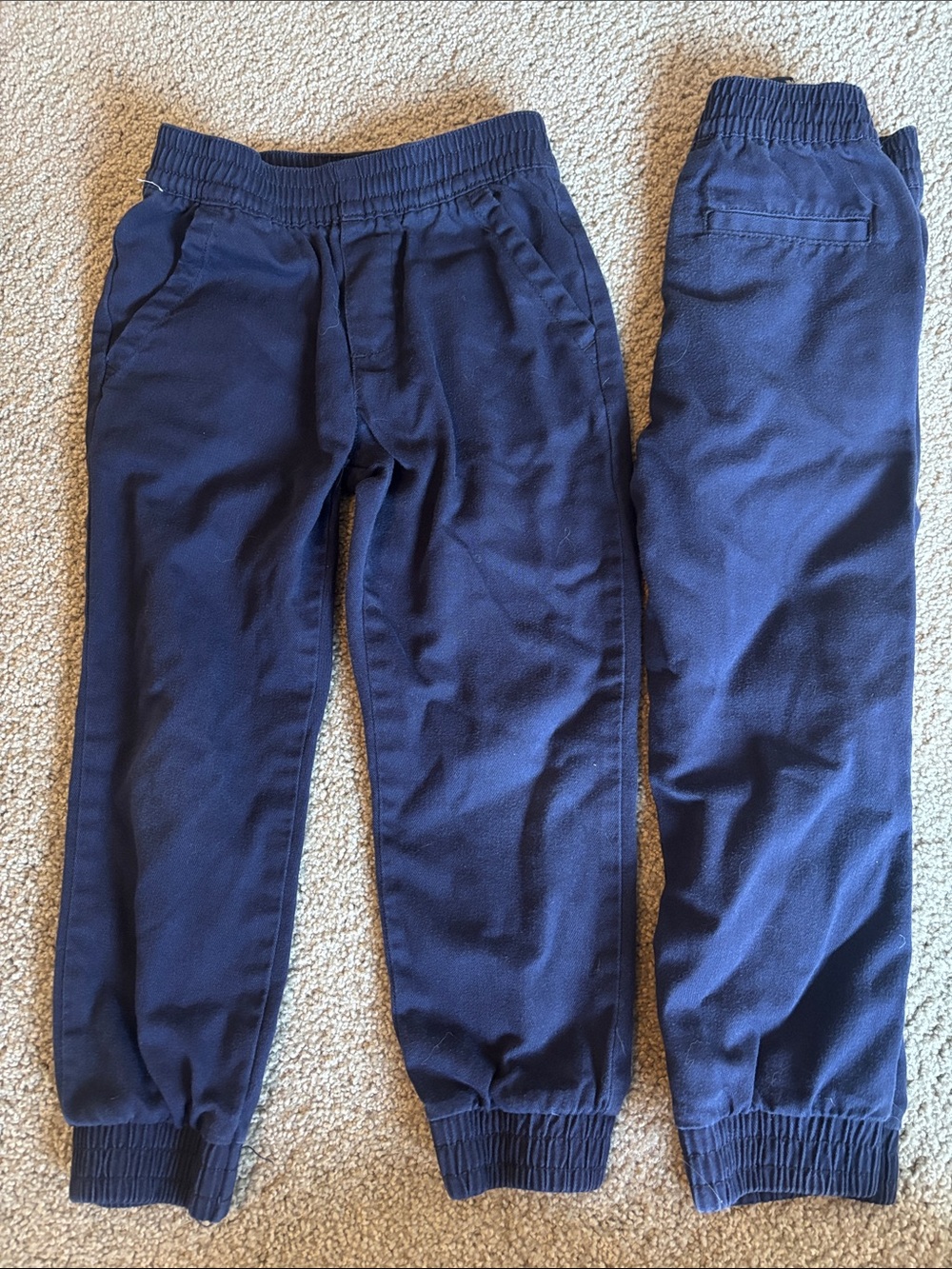 French Toast Navy Joggers, size 5, set of 2